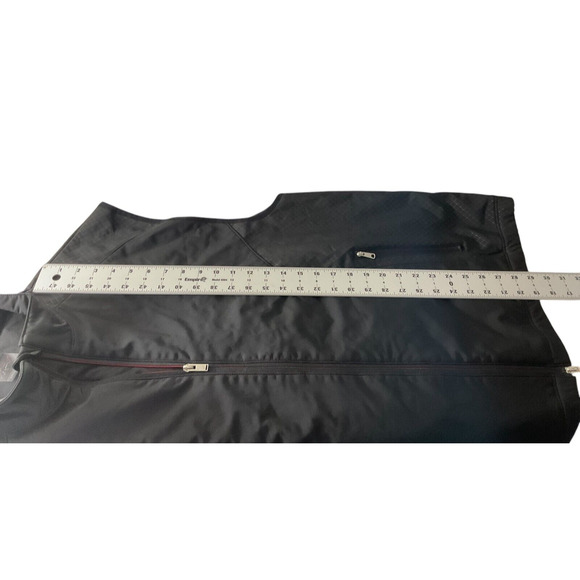 Greg Norman XXL Mens Black Diamond Pattern Full Zip Vest with Pockets - Picture 6 of 11